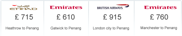 Cheap Flights to Penang